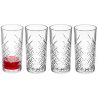 Pasabache Drinkglazen Barok - 4x stuks - decoratie glas - 450 ml - 8 x 16 cm Pasabache Drinkglazen Barok - 4x stuks - decoratie glas - 450 ml - 8 x 16 cm