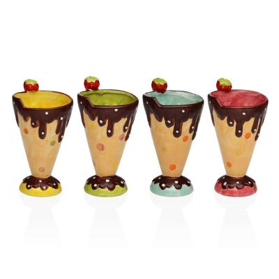 Glas voor ijs en milkshakes Versa Keramisch