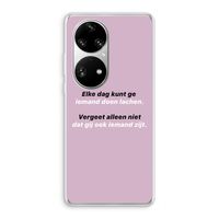 gij zijt ook iemand: Huawei P50 Pro Transparant Hoesje
