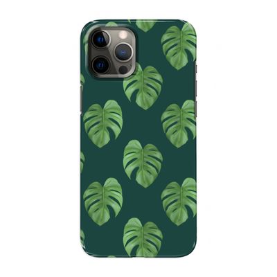 Monstera leaves: Volledig geprint iPhone 12 Pro Max Hoesje