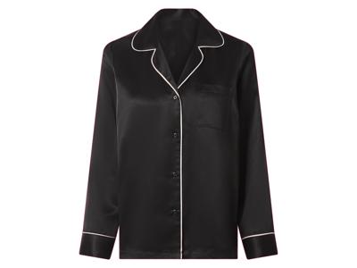 esmara Satijnen dames pyjama (Zwart, XS (32/34))