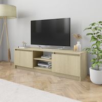 Tv-meubel 120x30x35,5 cm bewerkt hout sonoma eikenkleurig - thumbnail