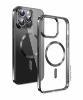 Swissten MagSafe hoesje - iPhone 16 Plus - Metallic - Transparant Swissten MagSafe hoesje - iPhone 16 Plus - Metallic - Transparant