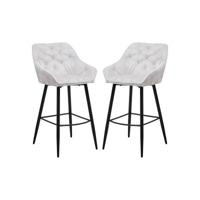 Barkruk Liverpool - Beige - Set van 2