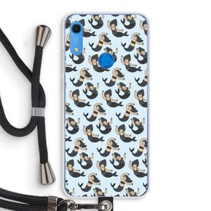 Zeemeermin: Huawei Y6s Transparant Hoesje met koord