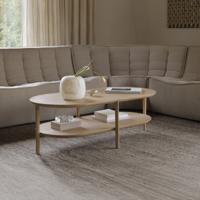 Ethnicraft Salontafel 'Bok' Geolied Eikenhout, 120 x 60cm