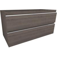 Xellanz Tigris Onderkast 100x46 cm Houtnerf Grijs met 2 Laden