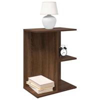 Nachtkastjes 2 st 46,5x29x61 cm bewerkt hout bruin eikenkleur