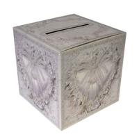 Enveloppendoos - zilver - bruiloft - papier - 30 x 30 cm - envelop cadeaudoos Enveloppendoos - zilver - bruiloft - papier - 30 x 30 cm - envelop cadeaudoos