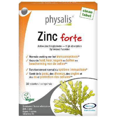 Physalis Supplementen Zink Forte 30Tabletten