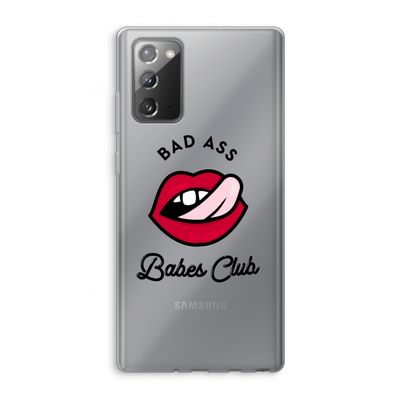 Badass Babes Club: Samsung Galaxy Note 20 / Note 20 5G Transparant Hoesje