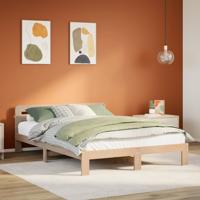 Bedframe zonder matras massief grenenhout 140x190 cm