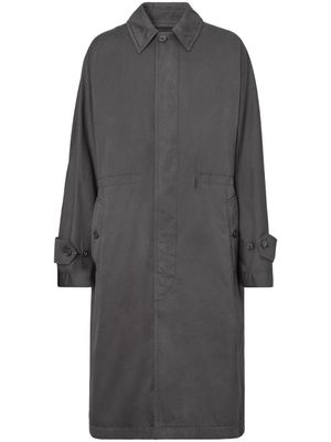 Burberry manteau en coton mélangé - Gris
