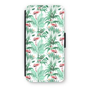 Flamingo bladeren: iPhone SE 2020 Flip Hoesje