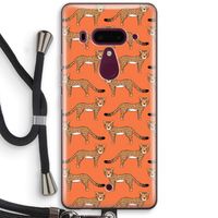 Cheetah: HTC U12+ Transparant Hoesje met koord
