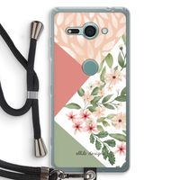 Sweet heaven geometrics: Sony Xperia XZ2 Compact Transparant Hoesje met koord