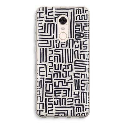 Moroccan Print: Xiaomi Redmi 5 Transparant Hoesje