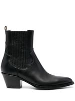 Buttero bottines 55 mm en cuir - Noir