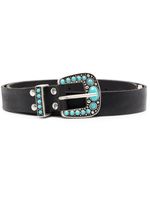 Fortela ceinture Thelma à boucle gravée - Noir