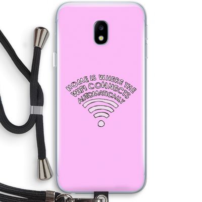Home Is Where The Wifi Is: Samsung Galaxy J3 (2017) Transparant Hoesje met koord