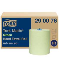 Handdoekrol tork h1 advanced 2laags 150m groen