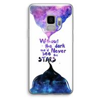 Stars quote: Samsung Galaxy S9 Transparant Hoesje