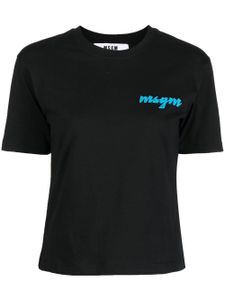 MSGM t-shirt à logo imprimé - Noir