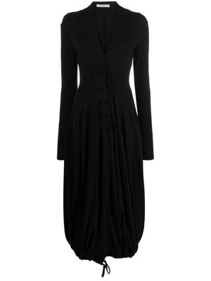 Philosophy Di Lorenzo Serafini robe mi-longue croisée à col v - Noir