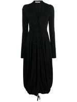 Philosophy Di Lorenzo Serafini robe mi-longue croisée à col v - Noir