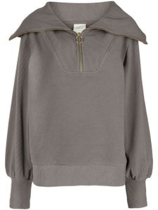 Varley pull nervuré à col oversize - Gris