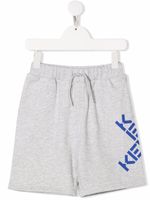 Kenzo Kids short à logo imprimé - Gris