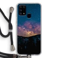 Travel to space: Samsung Galaxy M31 Transparant Hoesje met koord
