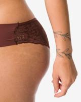 HEMA Damesbrazilian Micro Met Kant Donkerbruin (donkerbruin)