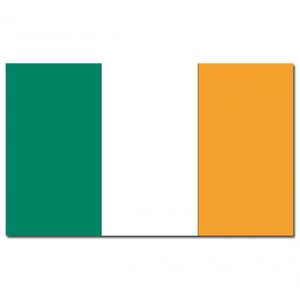 Landen thema vlag Ierland 90 x 150 cm feestversiering