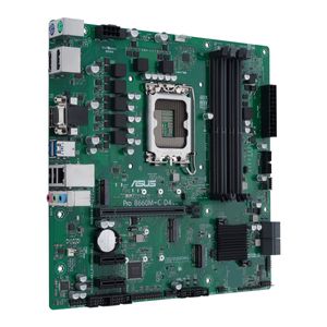 Asustek Computer PRO B660M-C D4-CSM Moederbord Socket Intel 1700 Vormfactor Micro-ATX Moederbord chipset Intel® B660