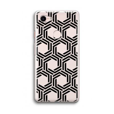 Geometrisch patroon: Google Pixel 3 Transparant Hoesje