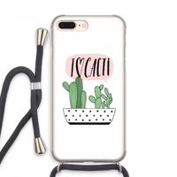 I love cacti: iPhone 7 PLUS Transparant Hoesje met koord