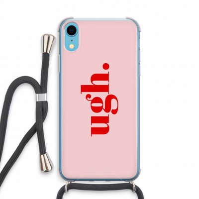 Ugh: iPhone XR Transparant Hoesje met koord