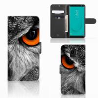 Samsung Galaxy J6 2018 | Telefoonhoesje | Met pasjeshouder | Uil