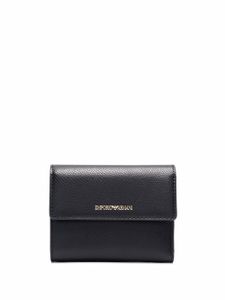 Emporio Armani portefeuille en cuir - Noir