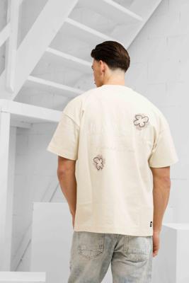 Jorcustom Flowers T-Shirt Heren Gebroken Wit - Maat S - Kleur: Gebroken Wit | Soccerfanshop Jorcustom Flowers T-Shirt Heren Gebroken Wit - Maat S - Kleur: Gebroken Wit | Soccerfanshop