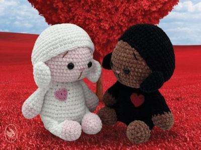 Durable haakpakket Valentina & Leroy - Het is liefde op het eerste gezicht met deze schattige schaapjes gehaakt met Durable Velvet