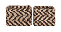 MUST Living Mand 'Basket' Vierkant, Set van 2 stuks