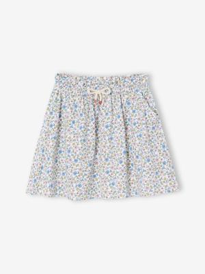 Meisjesrok met print wit, bedrukt