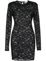 Fleur Du Mal floral-lace bodycon minidress - Noir - thumbnail