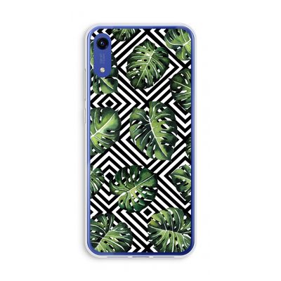 Geometrische jungle: Honor Play 8A Transparant Hoesje