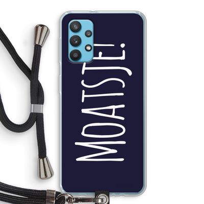 Moatsje!: Samsung Galaxy A32 4G Transparant Hoesje met koord