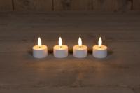 Extension Set 4 3D Wick Induc Rechargeable White Tealight - Annas collection