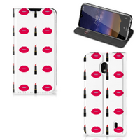 Nokia 2.2 Hoesje met Magneet Lipstick Kiss - thumbnail