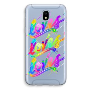 Loves: Samsung Galaxy J5 (2017) Transparant Hoesje